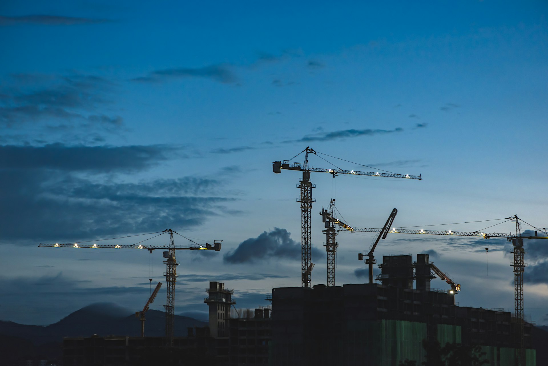 Steel structure against the sky