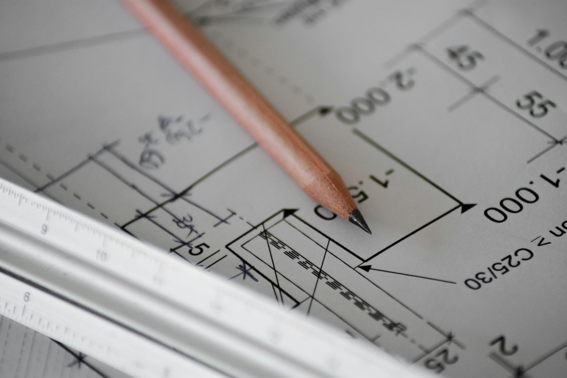 EAJ team reviewing construction plans during pre-construction